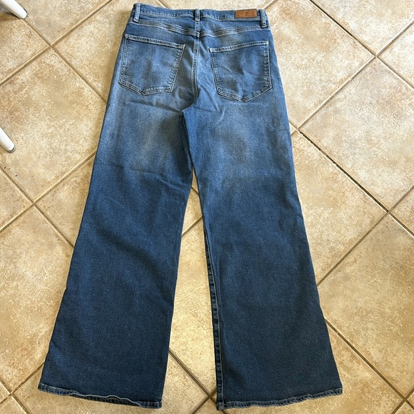 7 For All Mankind x Luxe Vintage Ultra High Rise Jo Wide Leg Jeans size 33 - Picture 7 of 9